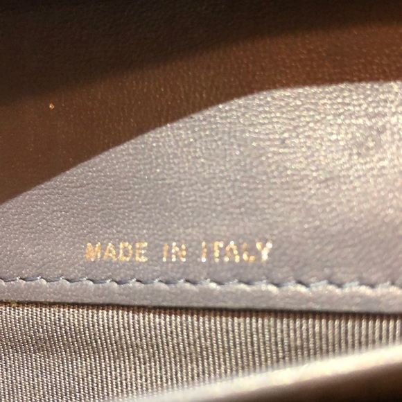 Blue/grey authentic vintage Chanel wallet. Has authentication code. - Picture 10 of 10